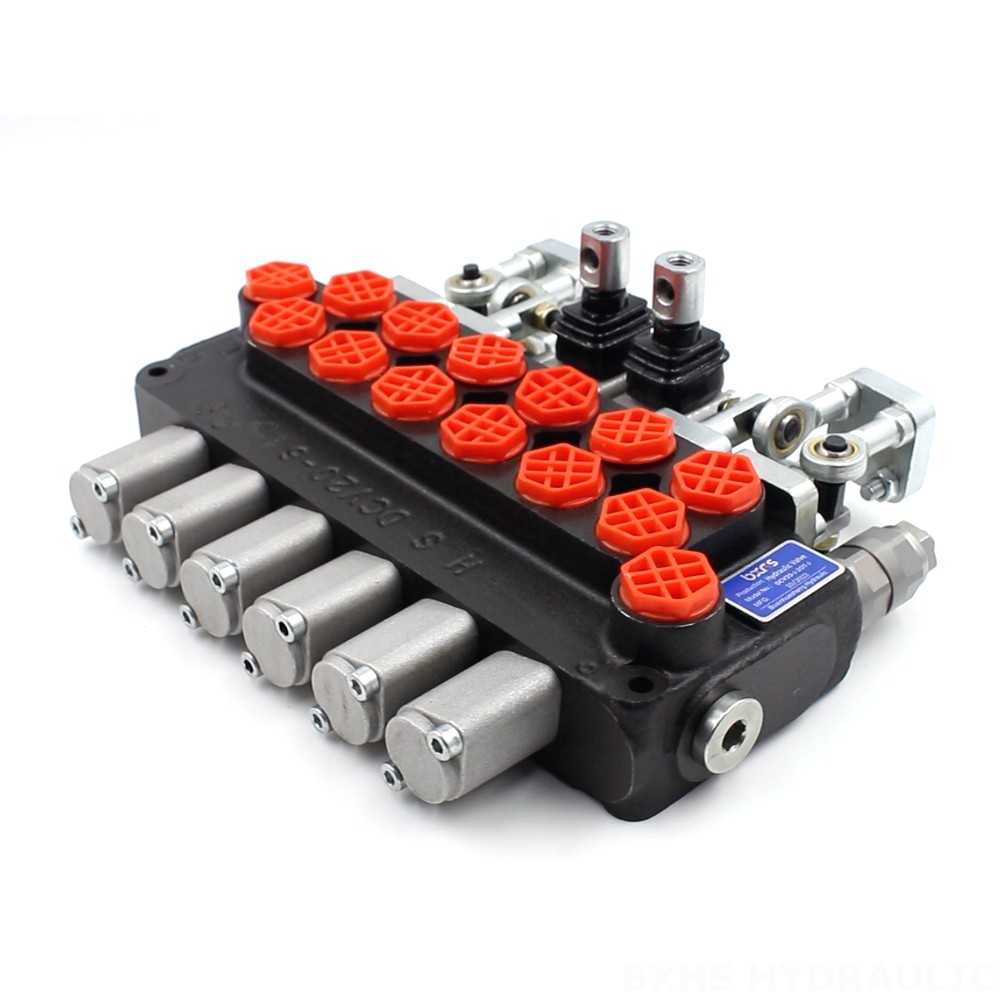 Monoblock Directional Valve with 6 Spools | Factory Direct & Customizable image